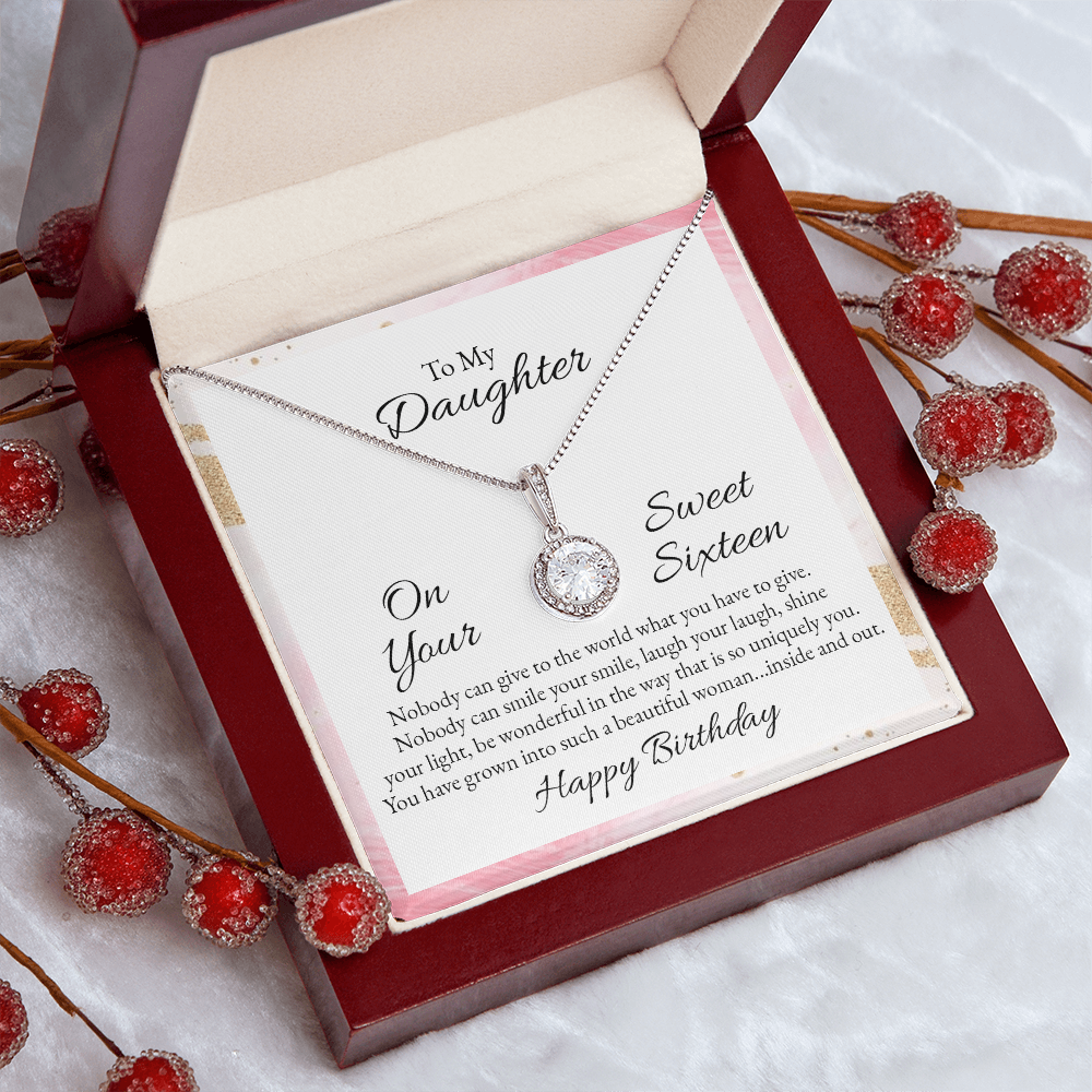 To My Daughter Happy Birthday Sweet Sixteen - Eternal Hope Necklace