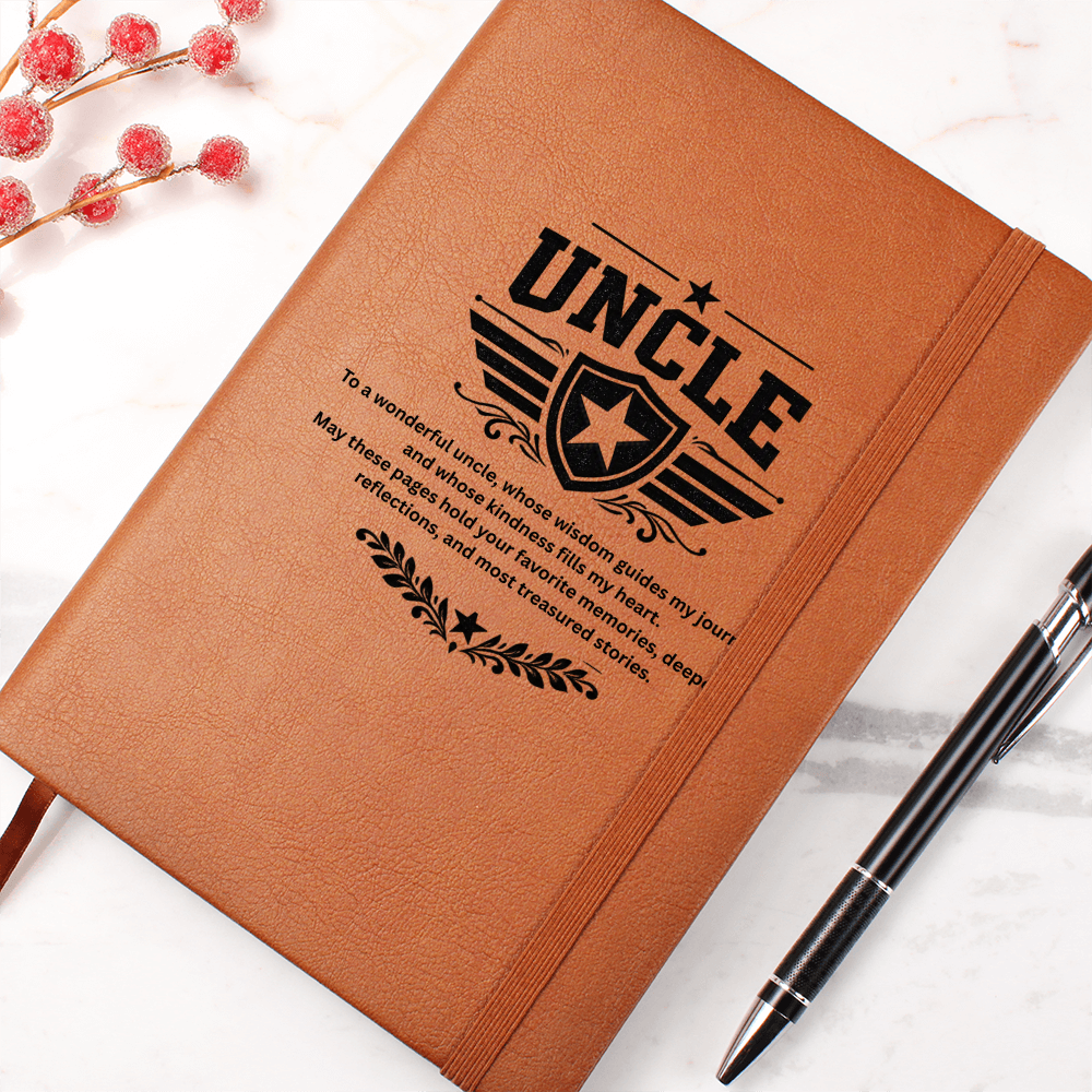 Uncle - Graphic Journal with Gift Wrap + Personalized Note