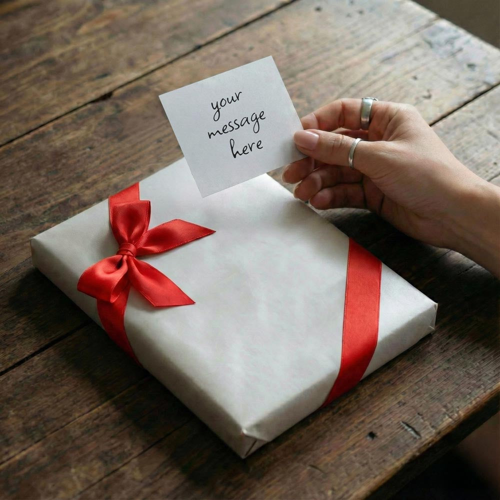 Life Is Either a Daring Adventure - Graphic Journal with Gift Wrap Bundle + Personalized Note