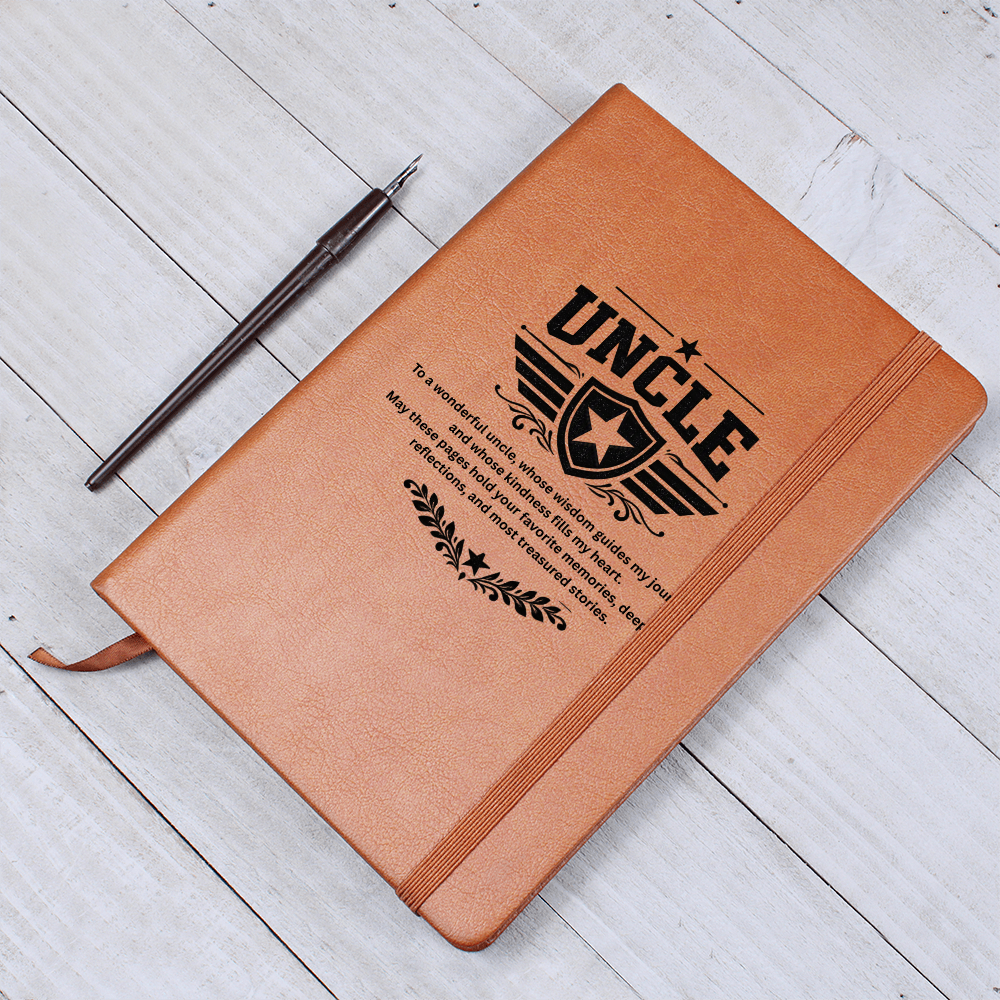 Uncle - Graphic Journal with Gift Wrap + Personalized Note