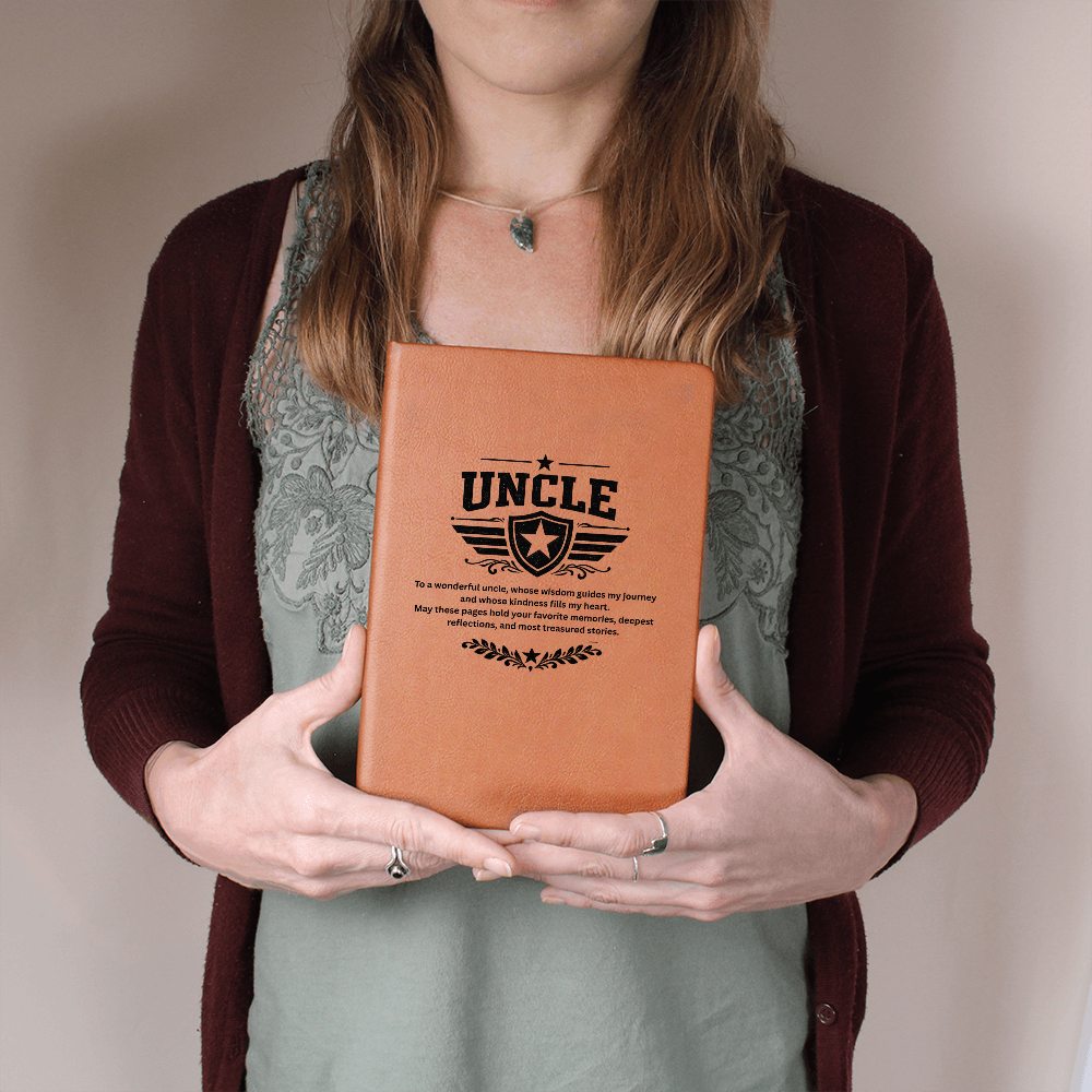 Uncle - Graphic Journal with Gift Wrap + Personalized Note
