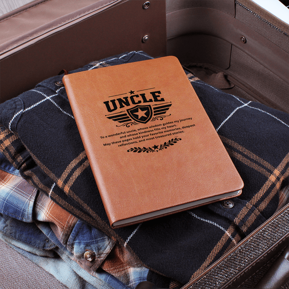 Uncle - Graphic Journal with Gift Wrap + Personalized Note