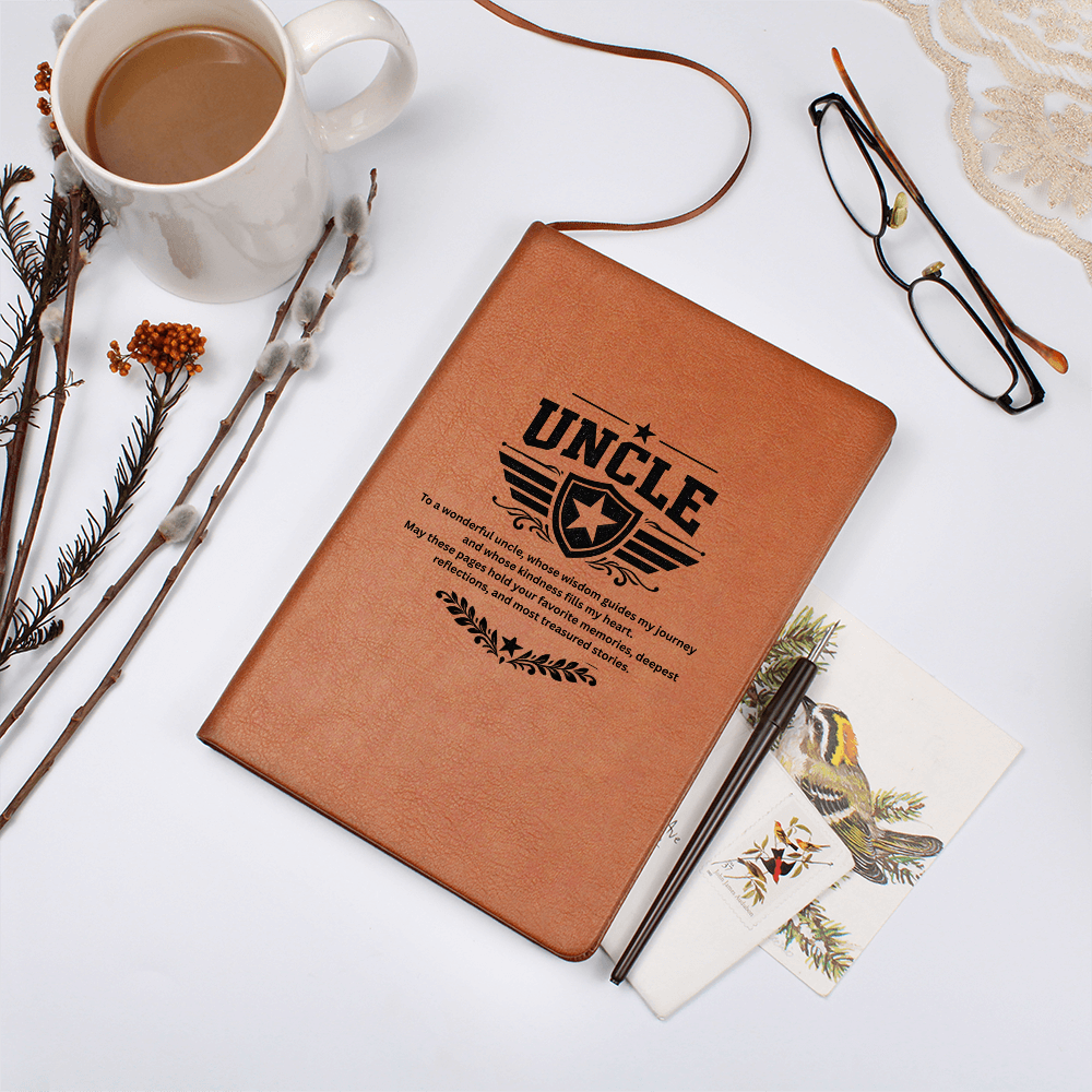 Uncle - Graphic Journal with Gift Wrap + Personalized Note