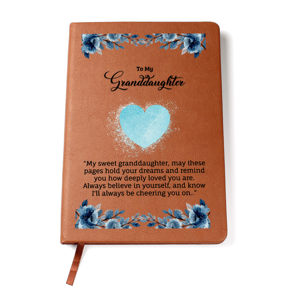To My Granddaughter - Graphic Journal with Gift Wrap + Personalized Note