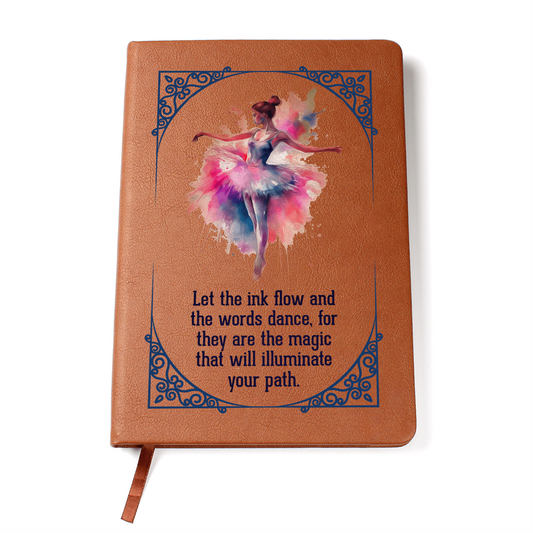 Let The Ink Flow - Graphic Journal with Gift Wrap Bundle + Personalized Note