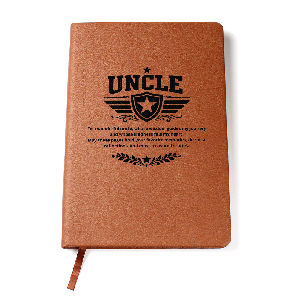 Uncle - Graphic Journal with Gift Wrap + Personalized Note