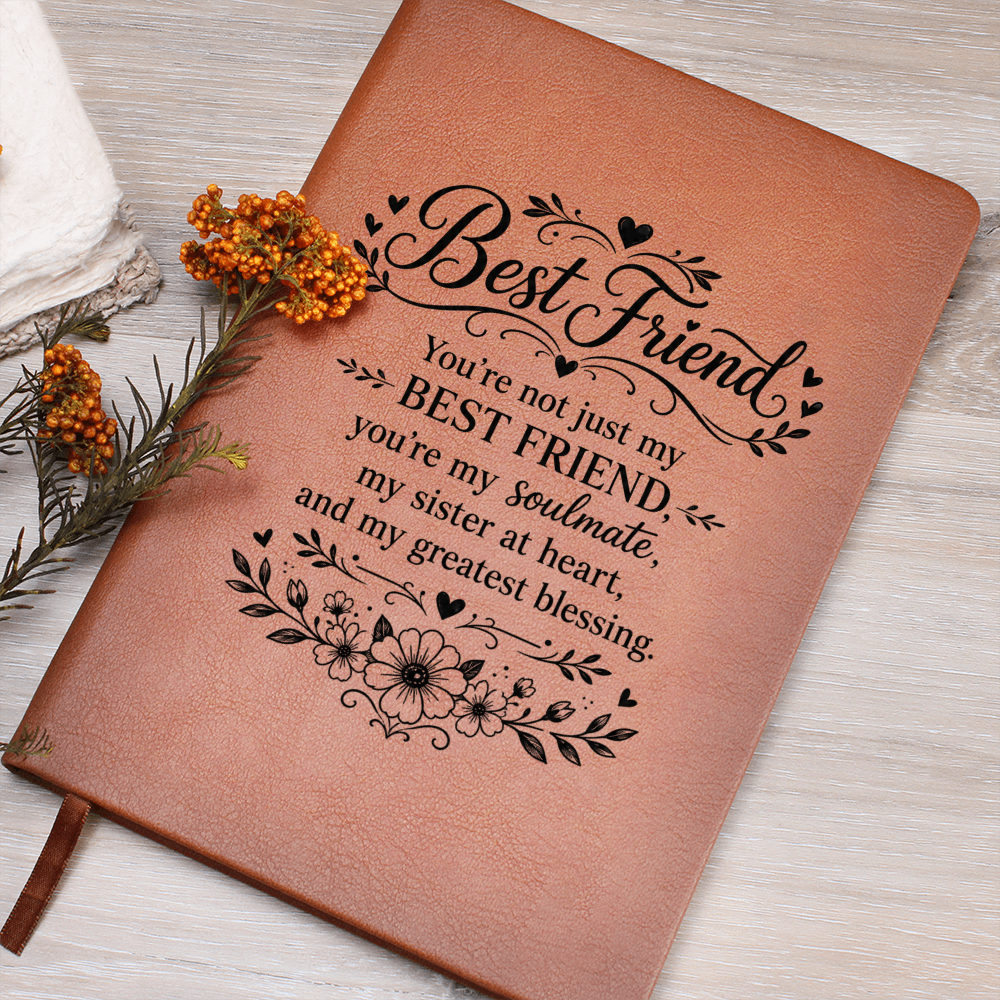 Best Friend - Graphic Journal with Gift Wrap + Personalized Note