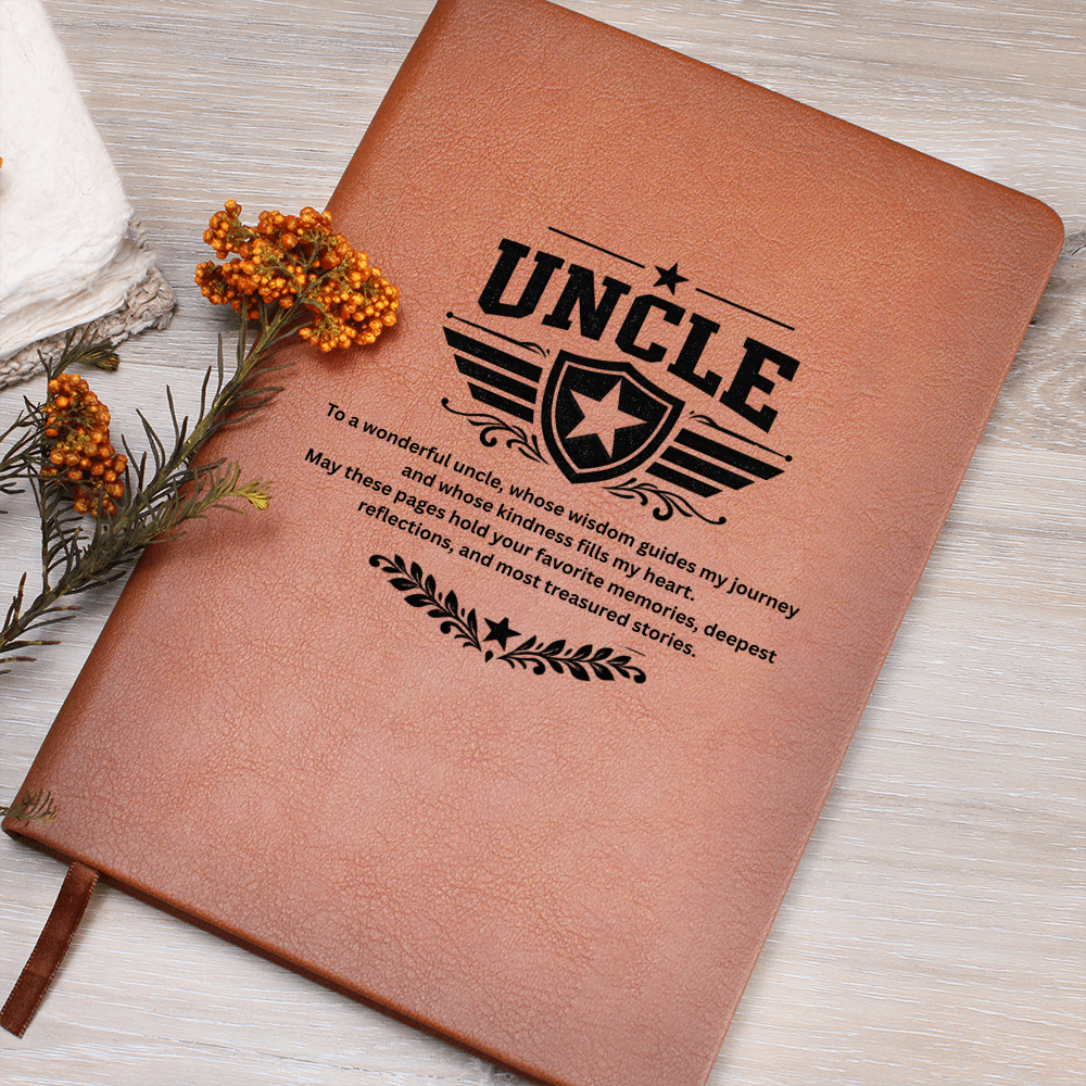 Uncle - Graphic Journal with Gift Wrap + Personalized Note