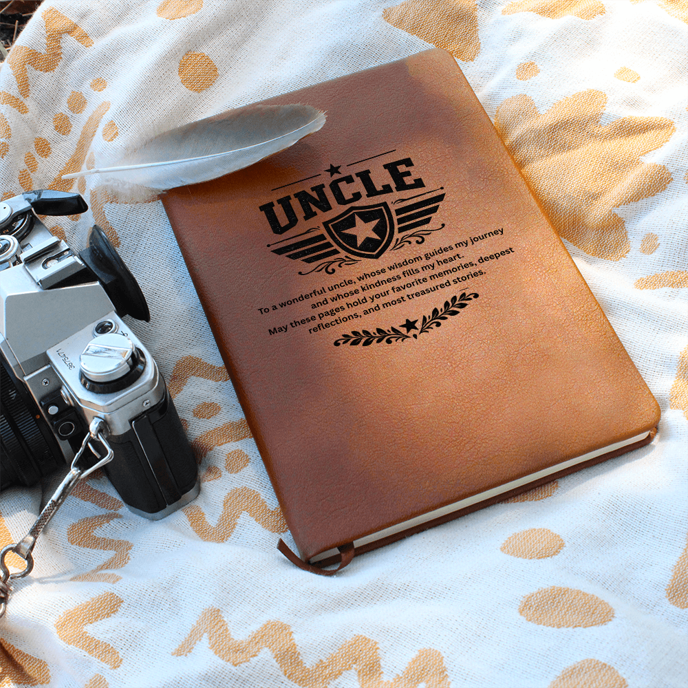 Uncle - Graphic Journal with Gift Wrap + Personalized Note
