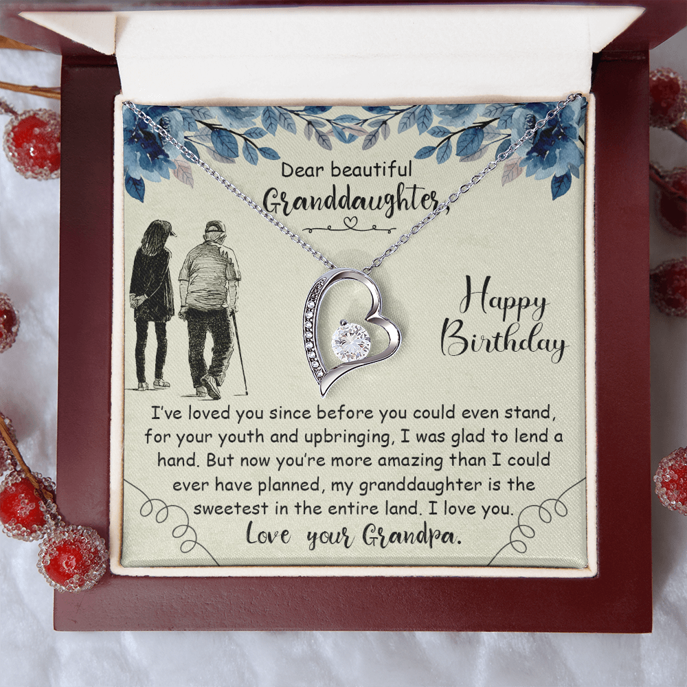 Dear Beautiful Granddaughter - Forever Love Necklace
