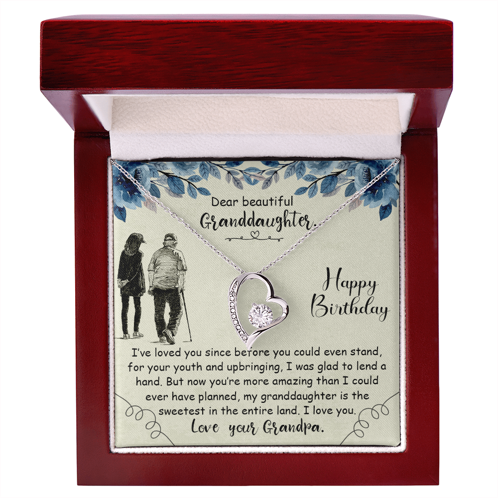 Dear Beautiful Granddaughter - Forever Love Necklace