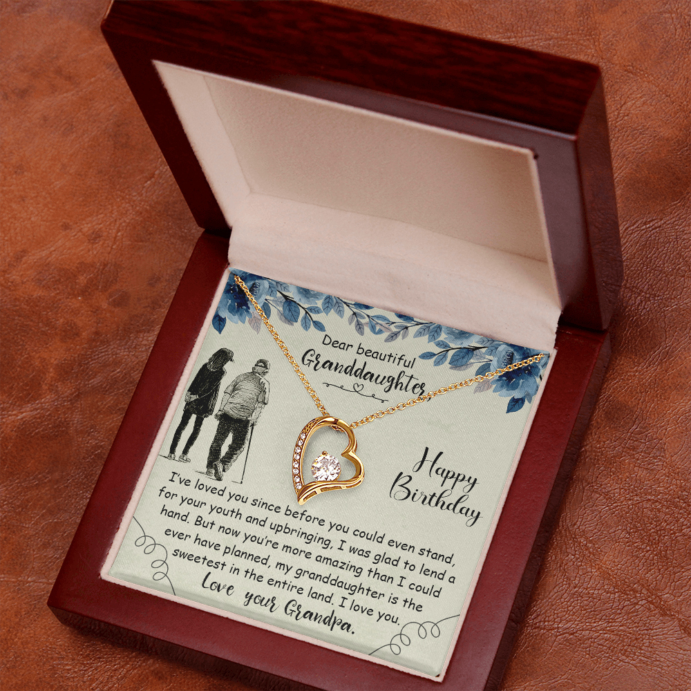 Dear Beautiful Granddaughter - Forever Love Necklace