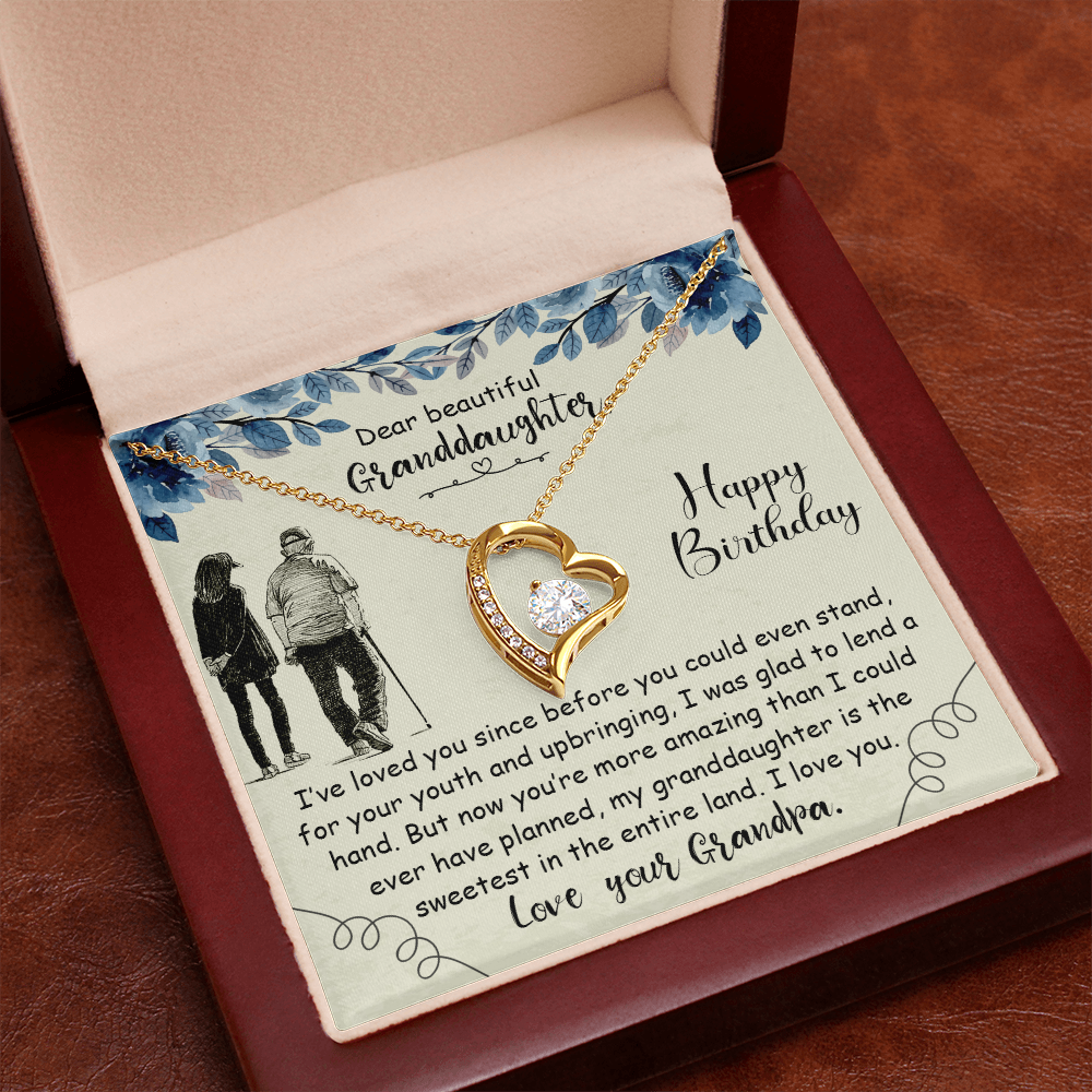 Dear Beautiful Granddaughter - Forever Love Necklace