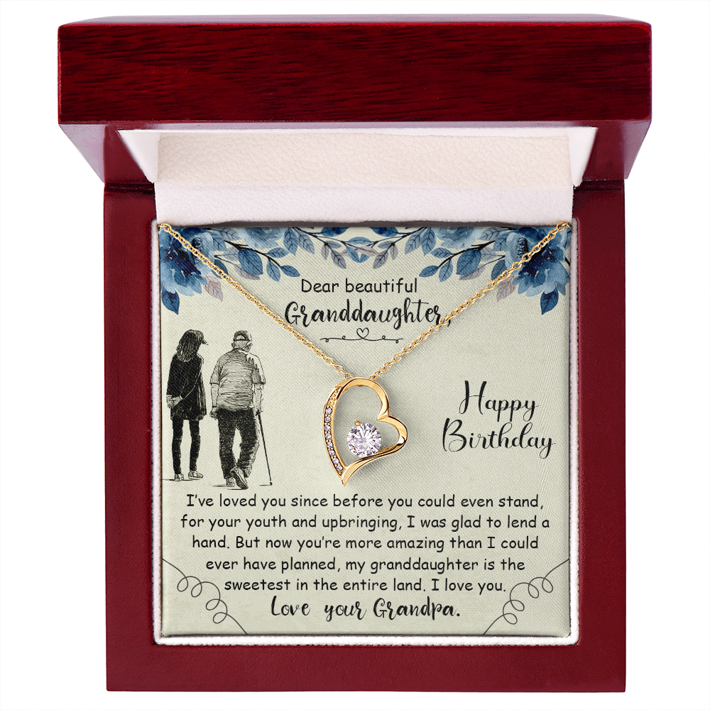 Dear Beautiful Granddaughter - Forever Love Necklace