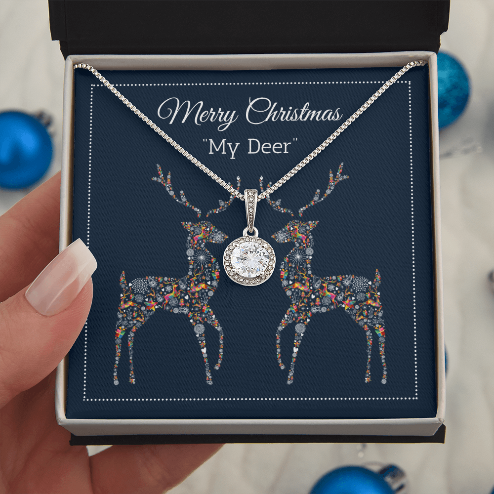 Merry Christmas My Deer - Reindeer Eternal Hope Necklace