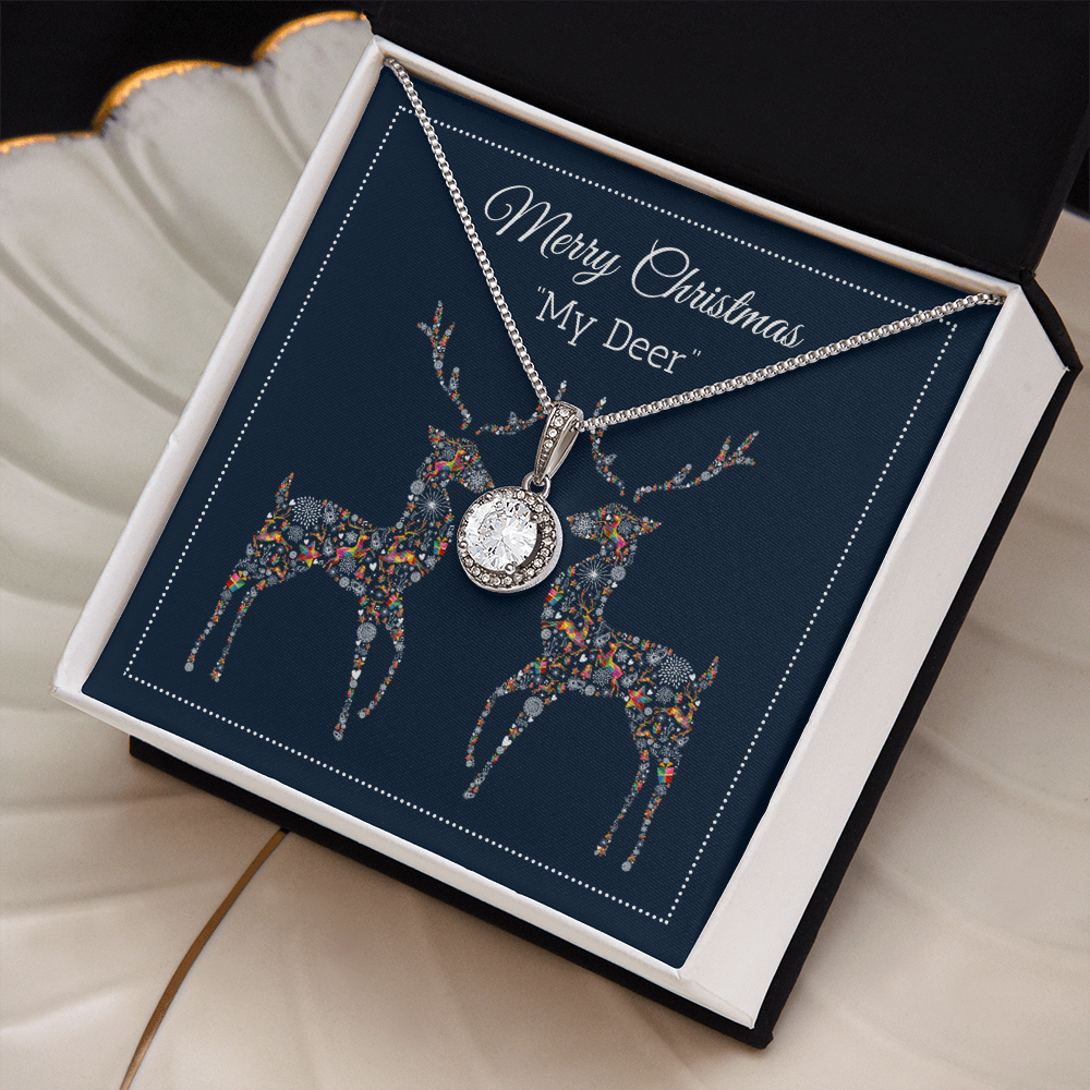 Merry Christmas My Deer - Reindeer Eternal Hope Necklace