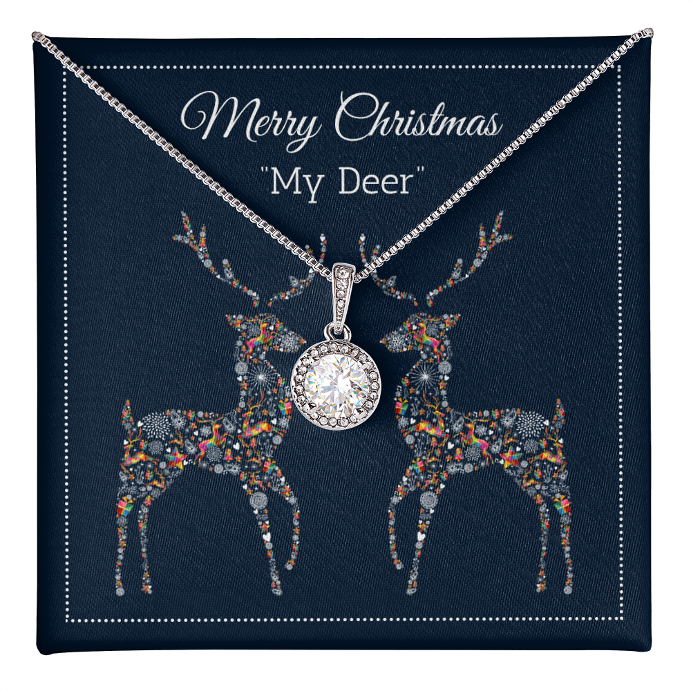 Merry Christmas My Deer - Reindeer Eternal Hope Necklace