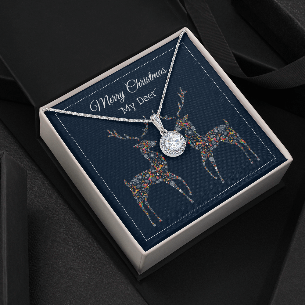 Merry Christmas My Deer - Reindeer Eternal Hope Necklace