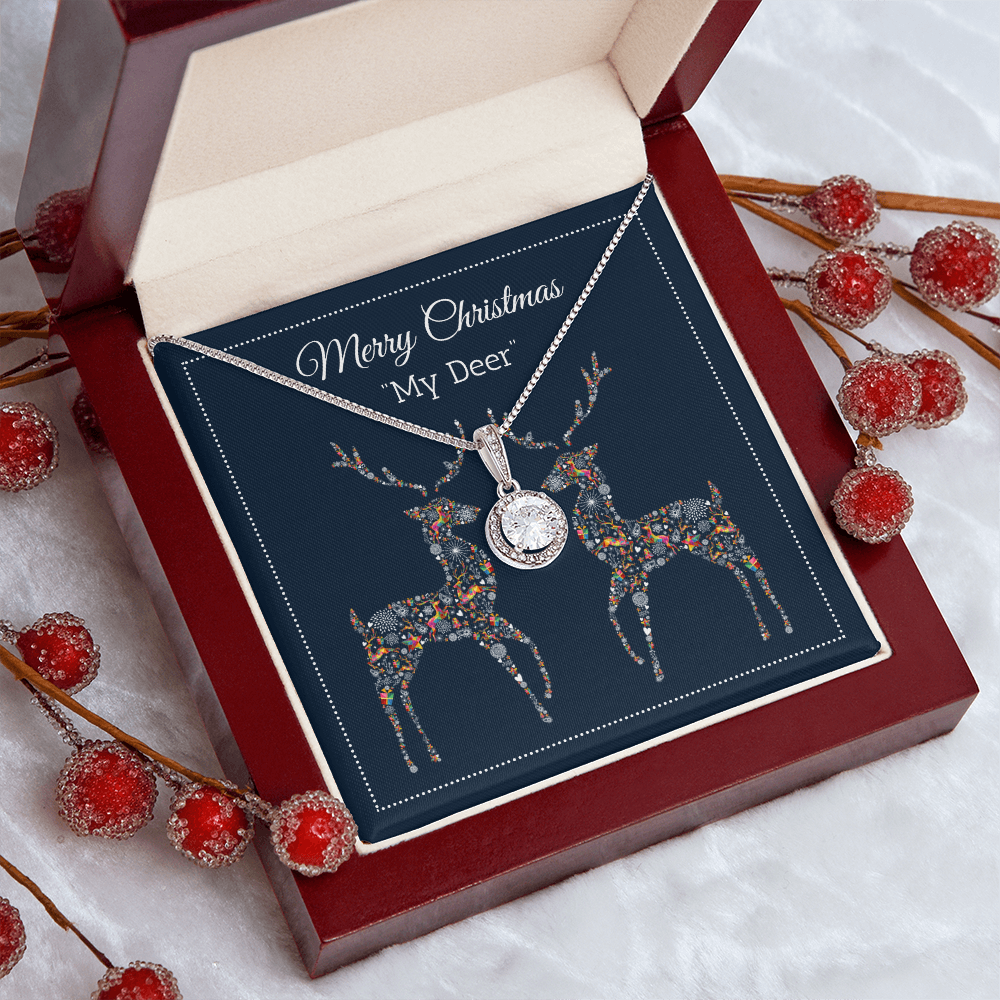 Merry Christmas My Deer - Reindeer Eternal Hope Necklace