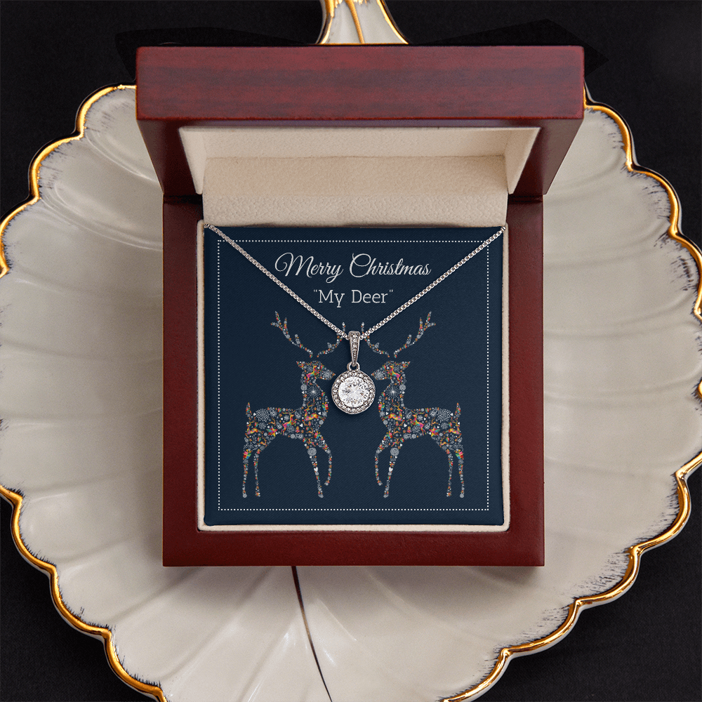 Merry Christmas My Deer - Reindeer Eternal Hope Necklace