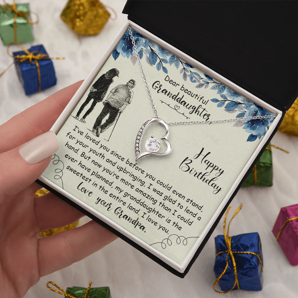 Dear Beautiful Granddaughter - Forever Love Necklace