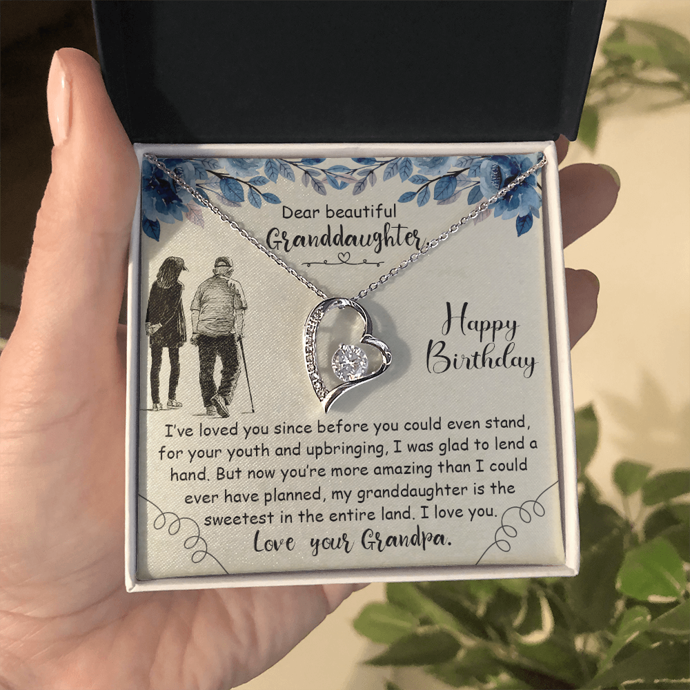 Dear Beautiful Granddaughter - Forever Love Necklace