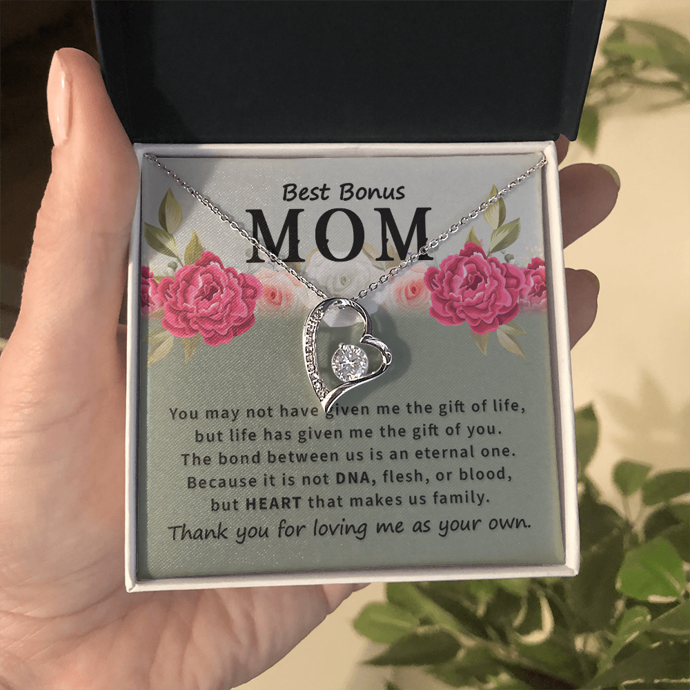 Best Bonus Mom Forever Love Necklace