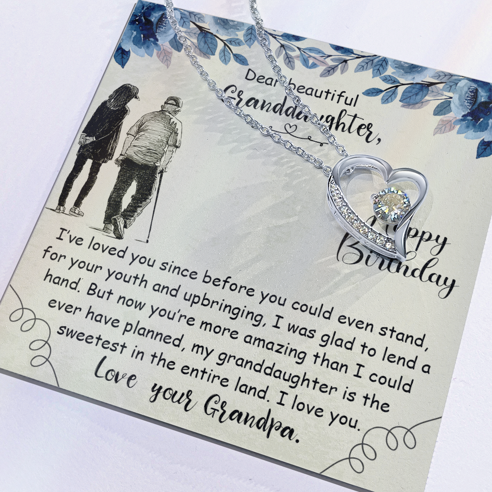 Dear Beautiful Granddaughter - Forever Love Necklace