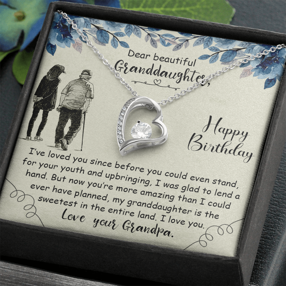Dear Beautiful Granddaughter - Forever Love Necklace