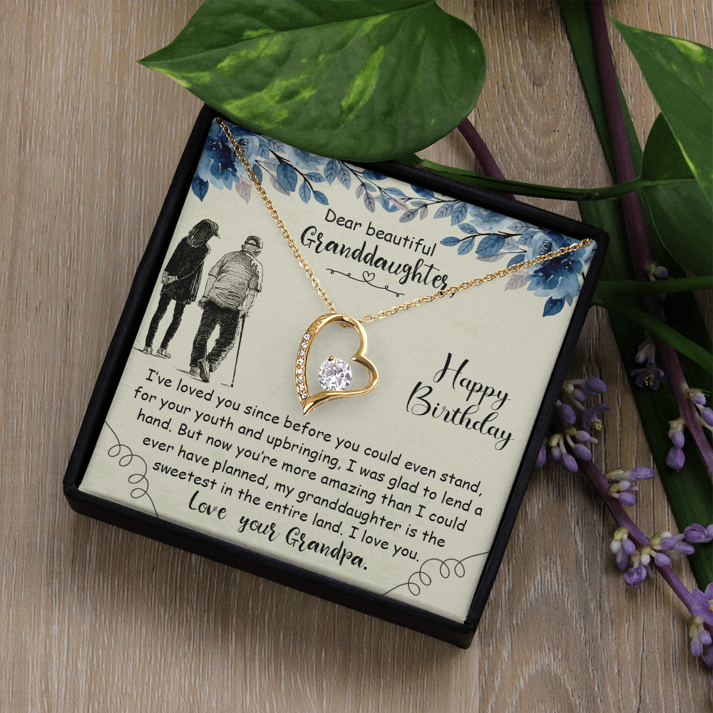 Dear Beautiful Granddaughter - Forever Love Necklace