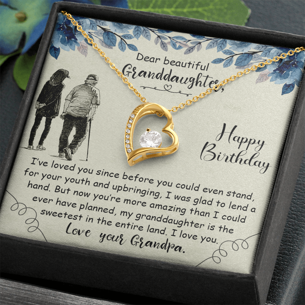 Dear Beautiful Granddaughter - Forever Love Necklace