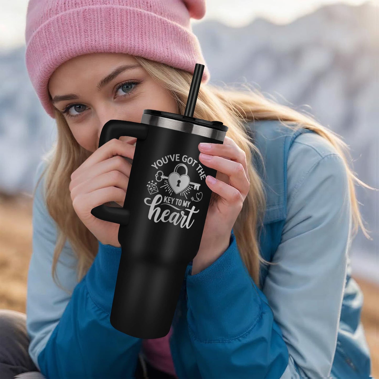 Tumbler For Boyfriend - Pinnacle 40 oz Laser Engraved Tumbler