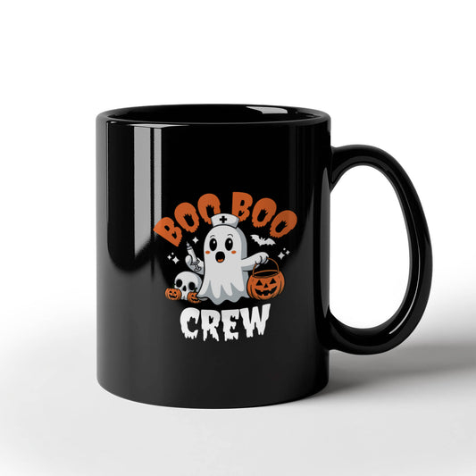Boo Boo Crew - Black Ceramic Mug